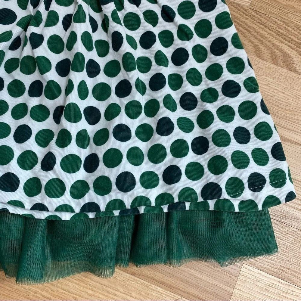Children’s Place Emerald Green Polka Dot Dress 2T - Picture 3 of 7